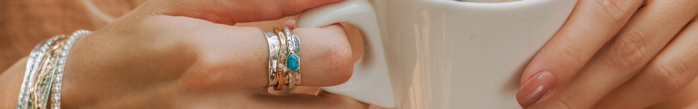 Silver Spinning Rings