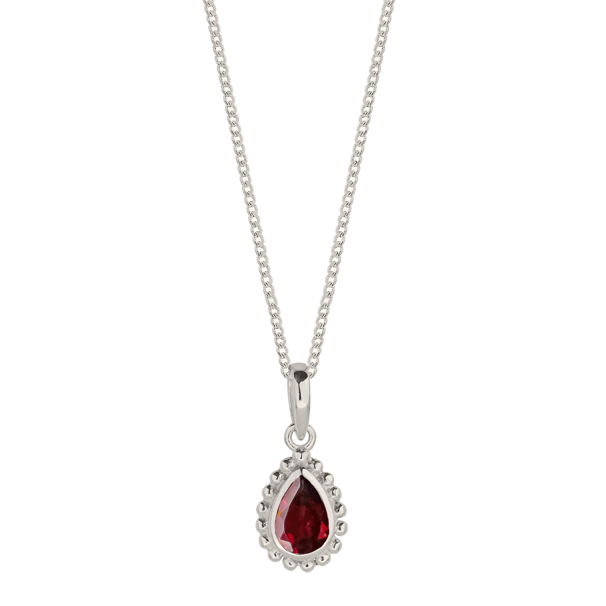 Birthstone Necklace, Gifts for her, gemstone necklace, pear shaped gemstone