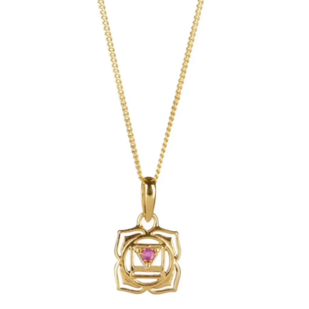 ROOT CHAKRA NECKLACE - GOLD