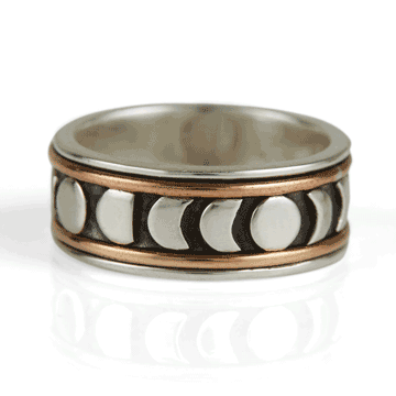 Moon Phase Spinning Ring