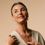 Rose Quartz Necklace Sterling Silver