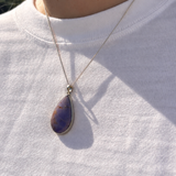 Lavender Jade Gemstone Necklace