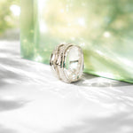 Sterling Silver Double Band Spinning Ring