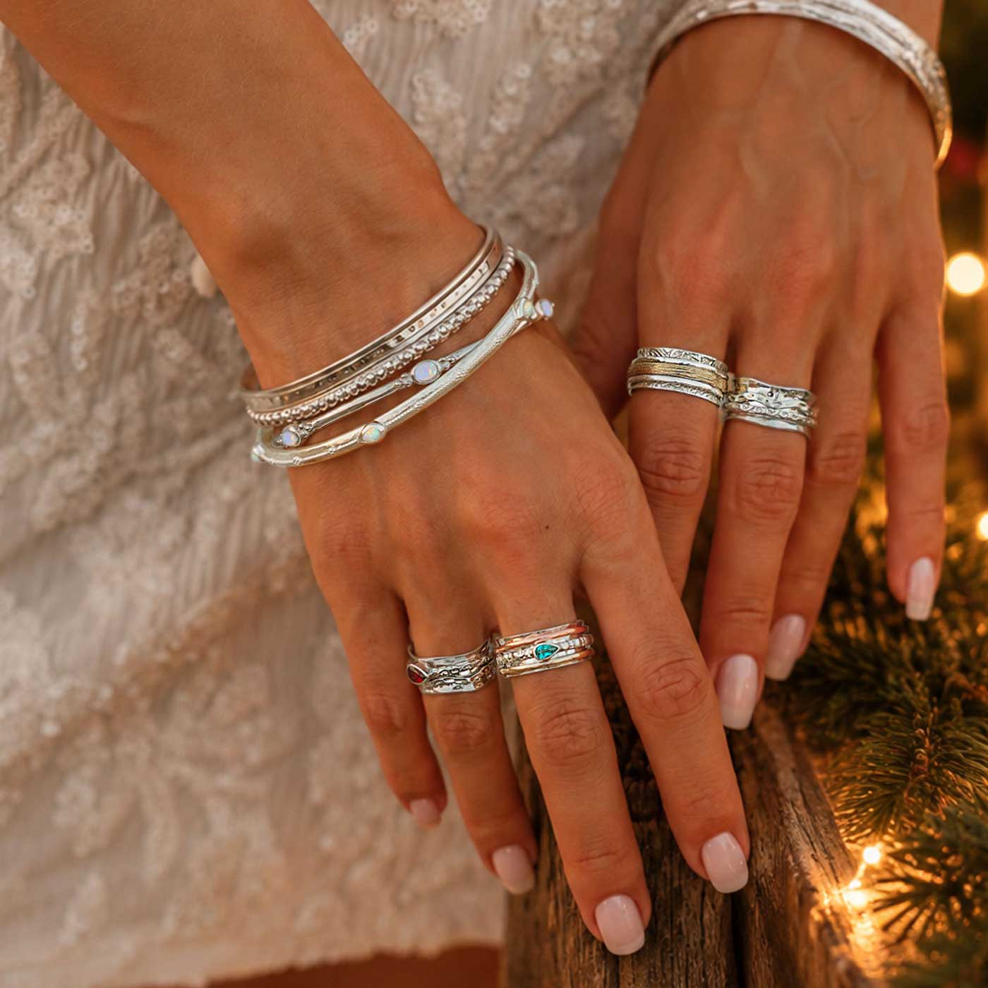 Sterling Silver Spinning Rings, Silver Spin Rings, Silver Stacking Bangles, Gifts For Her