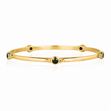 Gold Sapphire Stacking Bangle
