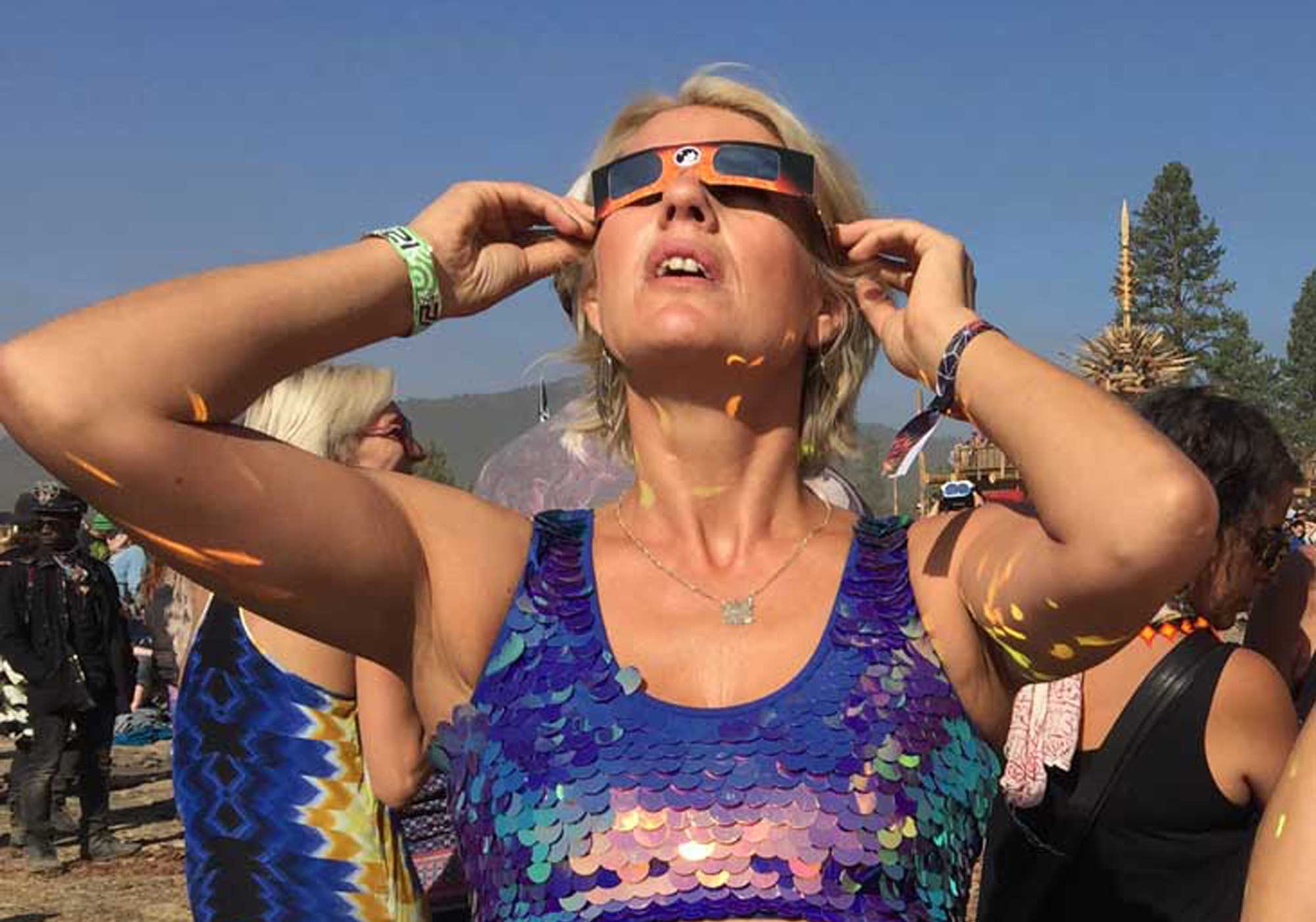 Charlotte at an Eclipse festival