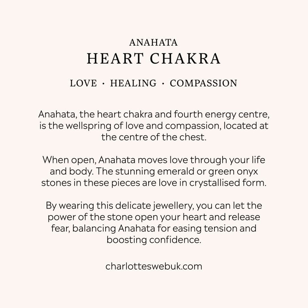 Heart chakra information and meaning card, love healing and compassion