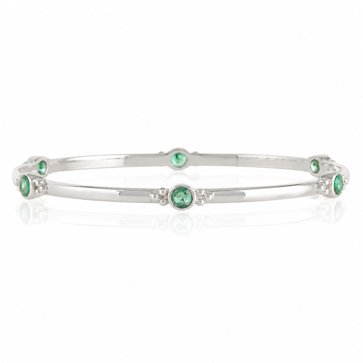 Holi Jewel Emerald Bangle