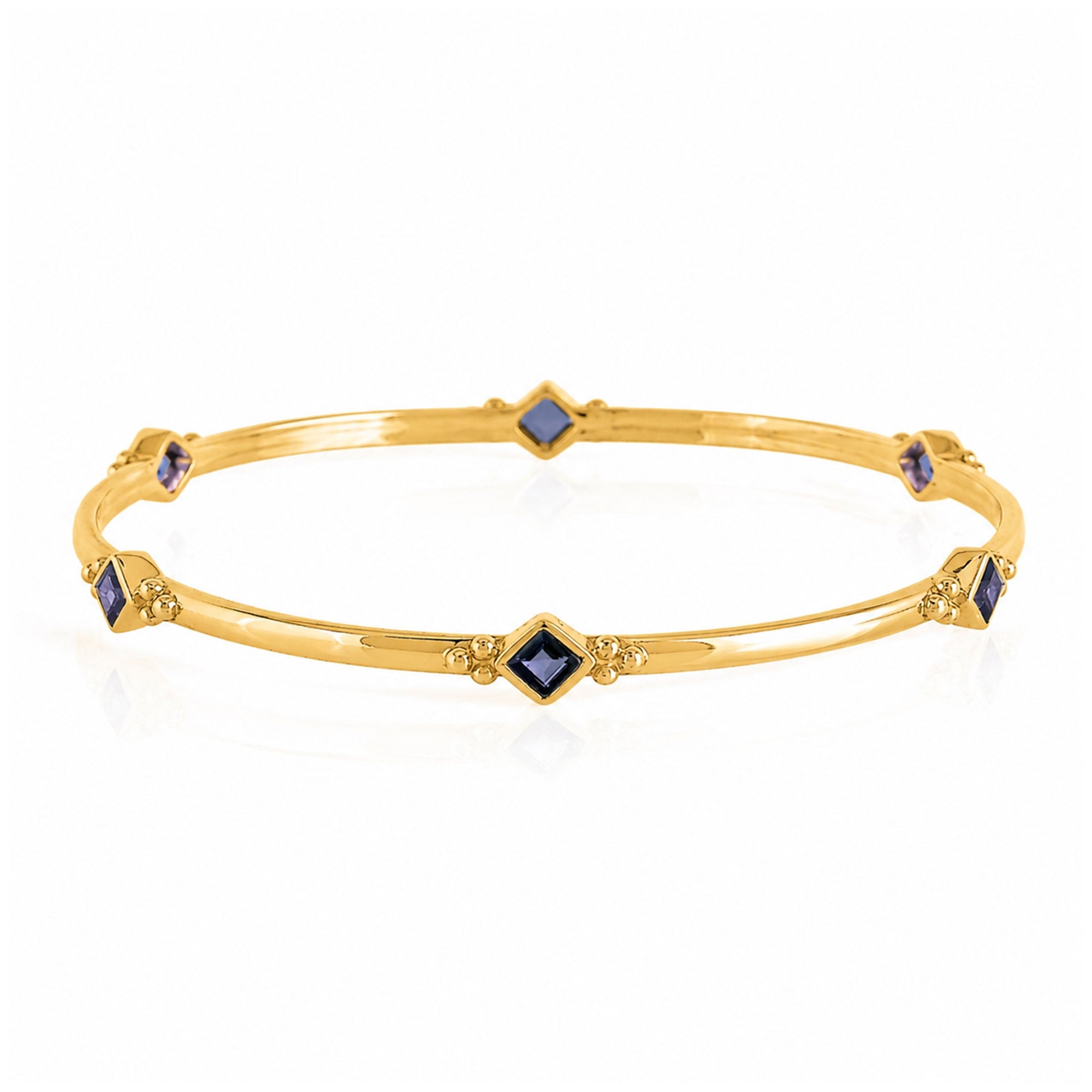 Divinity Princess Gold Iolite Stacking Bangle