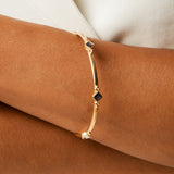 Divinity Princess Gold Iolite Stacking Bangle