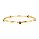 Birthstone Gold Stacking Bangle