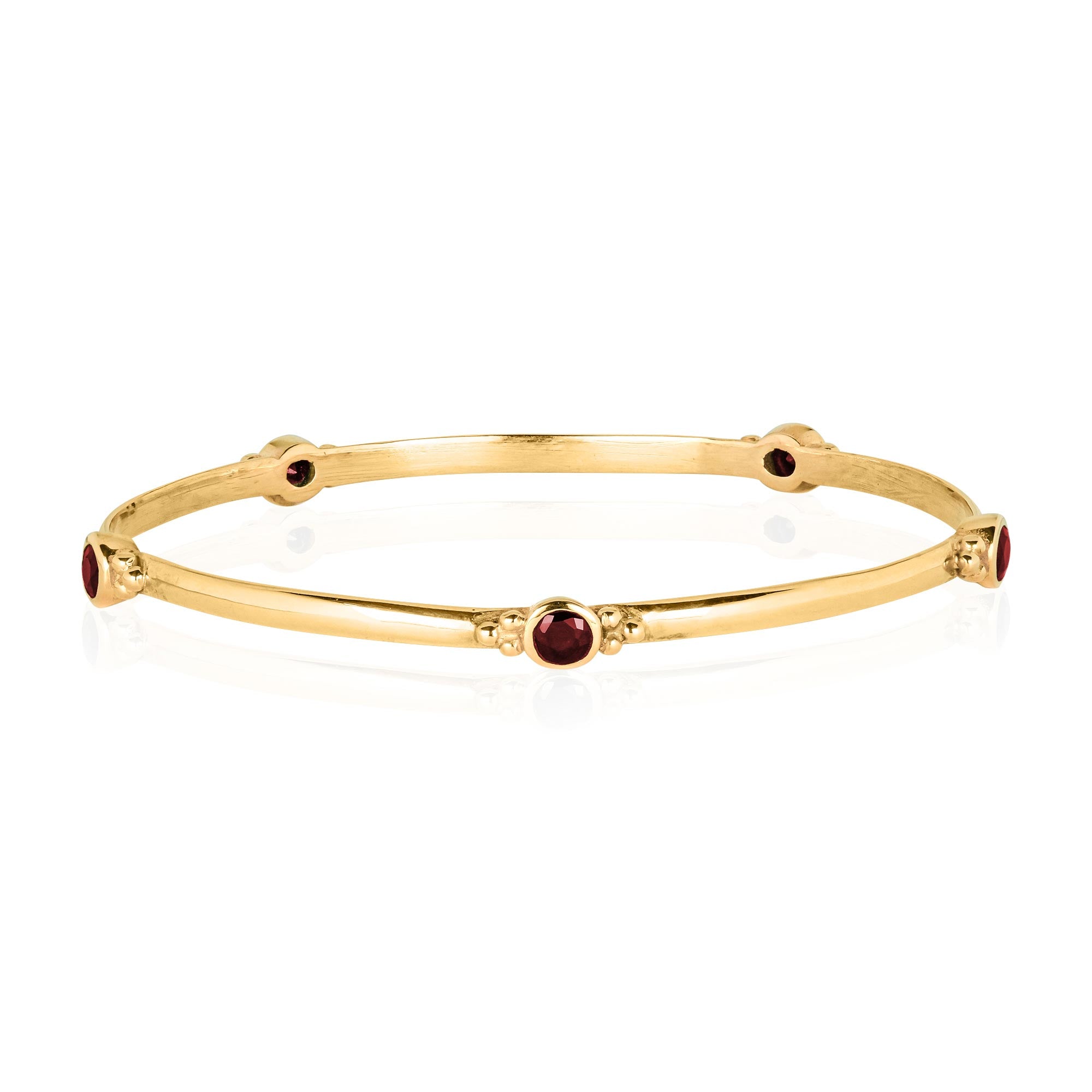 Birthstone Gold Stacking Bangle