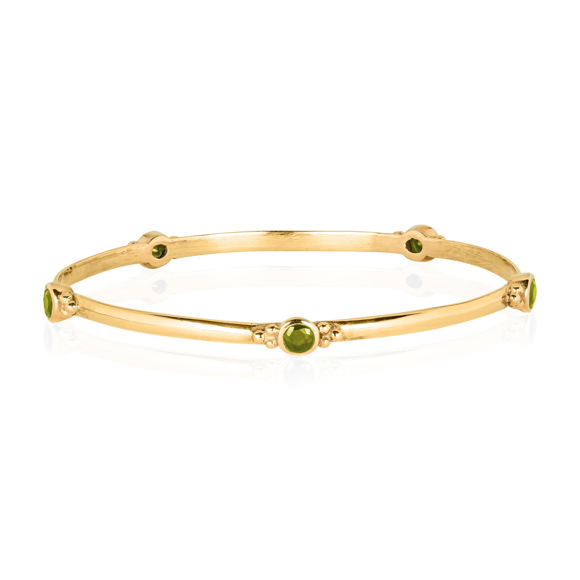 Bespoke Birthstone Gold Bangle