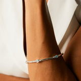 Holi Jewel Opal Silver Bangle