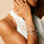 Holi Jewel Opal Silver Bangle