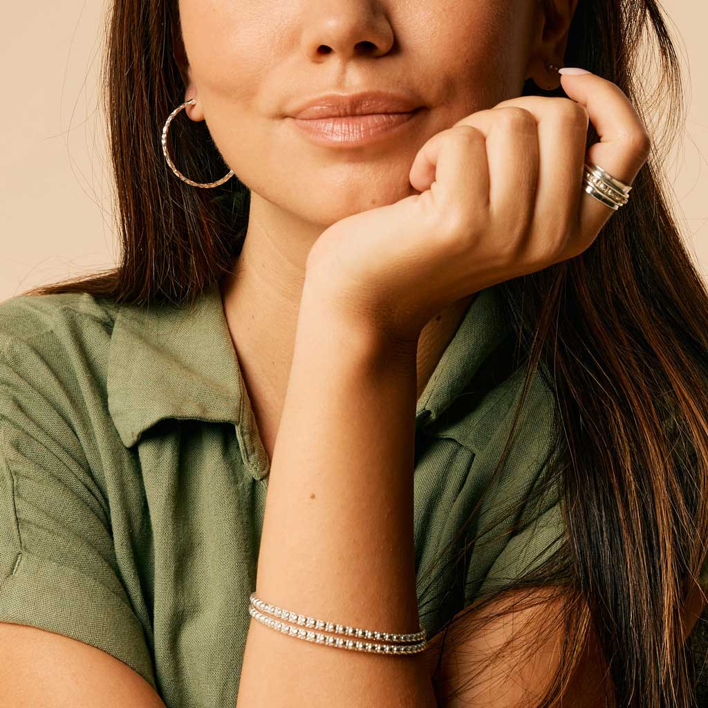 Maharani Manifest Silver Spinning Ring