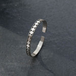 Sterling silver mens bangle cuff