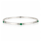 Amara Bliss Green Onyx Stacking Bangle