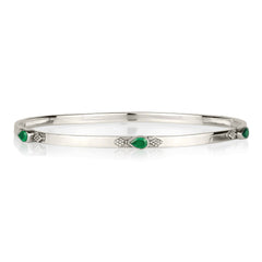 Amara Bliss Green Onyx Stacking Bangle
