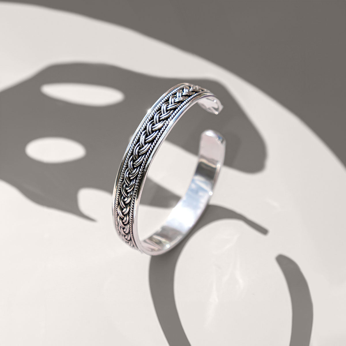 Men's Silver Celtic Knot Cuff