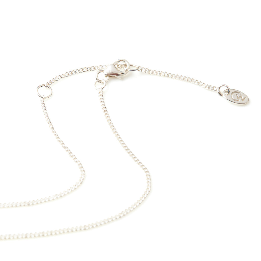 ADJUSTABLE SILVER CURB CHAIN