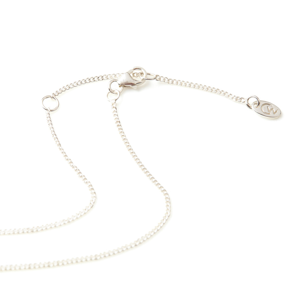 Adjustable Silver Curb Chain