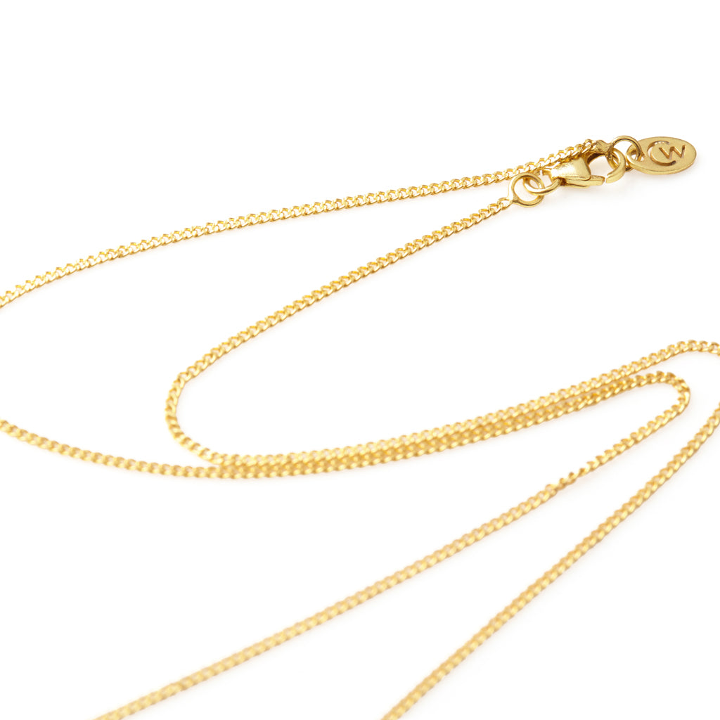 Adjustable 32" Gold Curb Chain