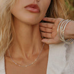 Sterling Silver Paperclip Princess Chain, Silver Diamond Cut Paperclip, Paperclip Silver Princess Chain, Silver Layering Chains, Silver Chains for Her
