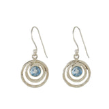 Blue Topaz Infinity Earrings