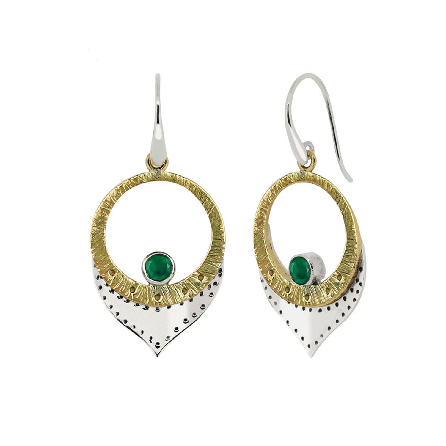 Sundar Green Onyx Earrings 