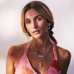 Rose Quartz Gold Bullet Necklace