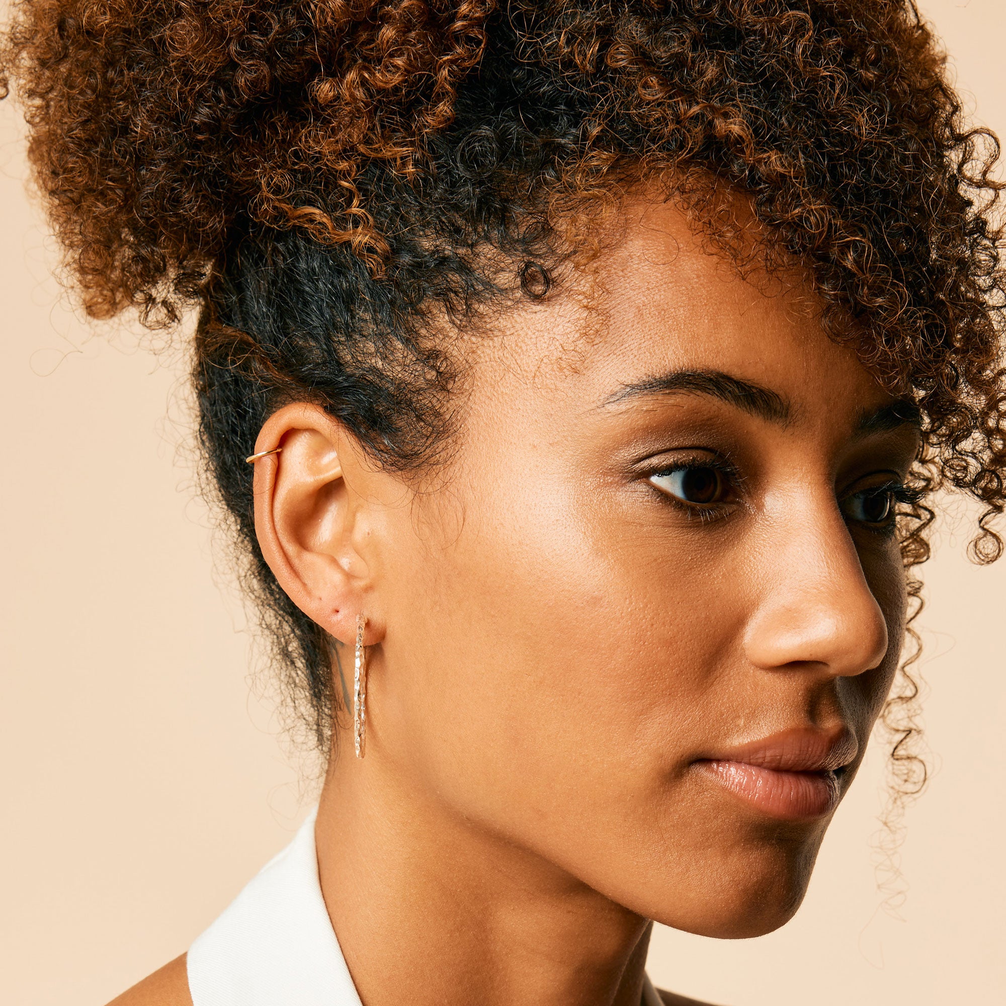 JODHPUR LARGE SILVER HOOPS