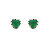 Green Onyx Stud Earrings