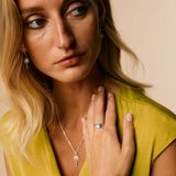 Oasis Palm Necklace and Drop Earring Set