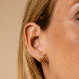 Palm Tree Gold Plated Stud Earrings