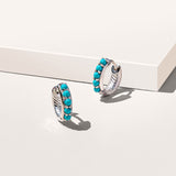 Kali Huggie Hoops - Turquoise