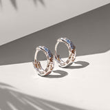 Lakshmi Hammered Huggie Hoops