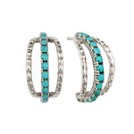 Turquoise Hoop Earrings