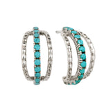 Turquoise Hoop Earrings