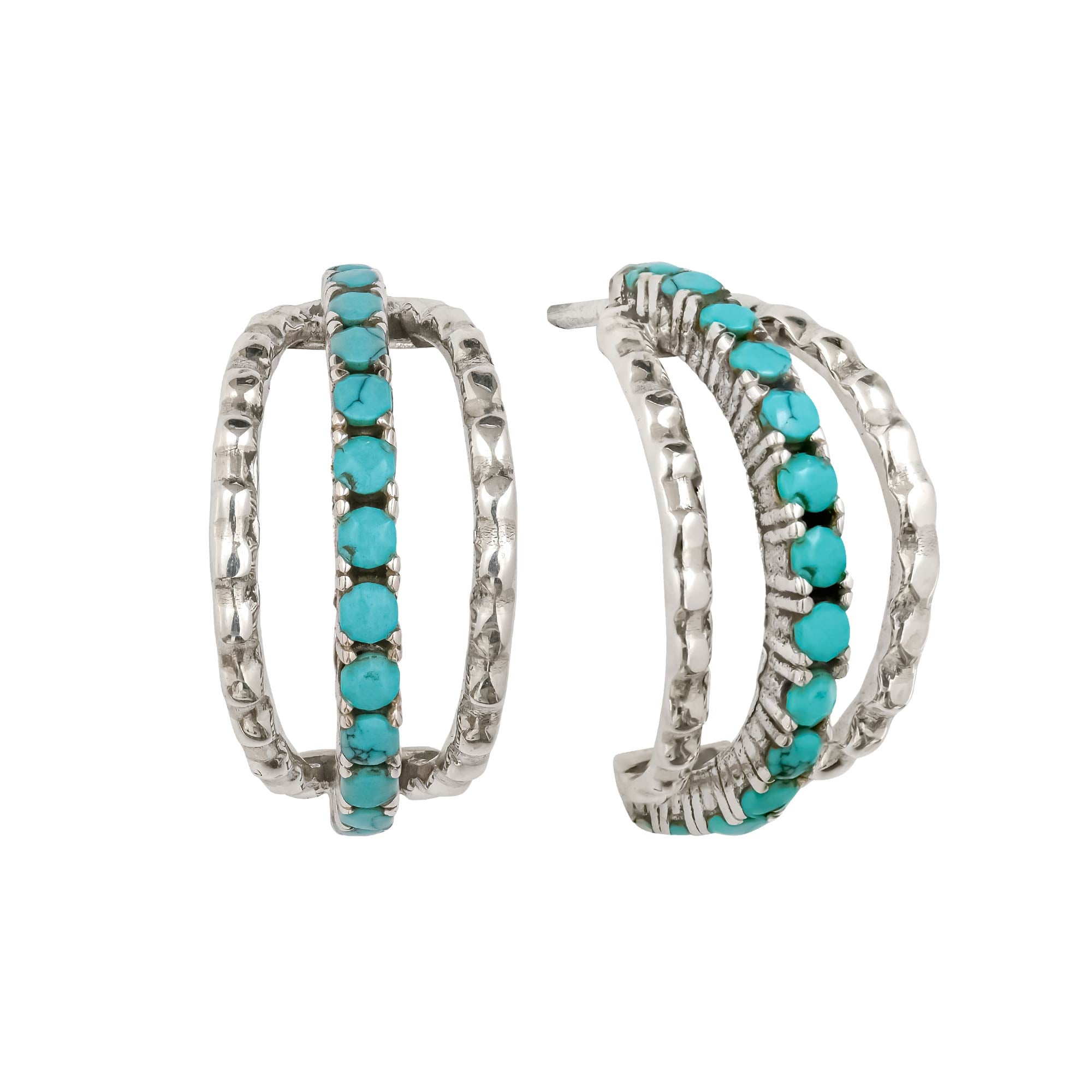 Turquoise Hoop Earrings