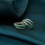 Silver Turquoise Hoop Earrings