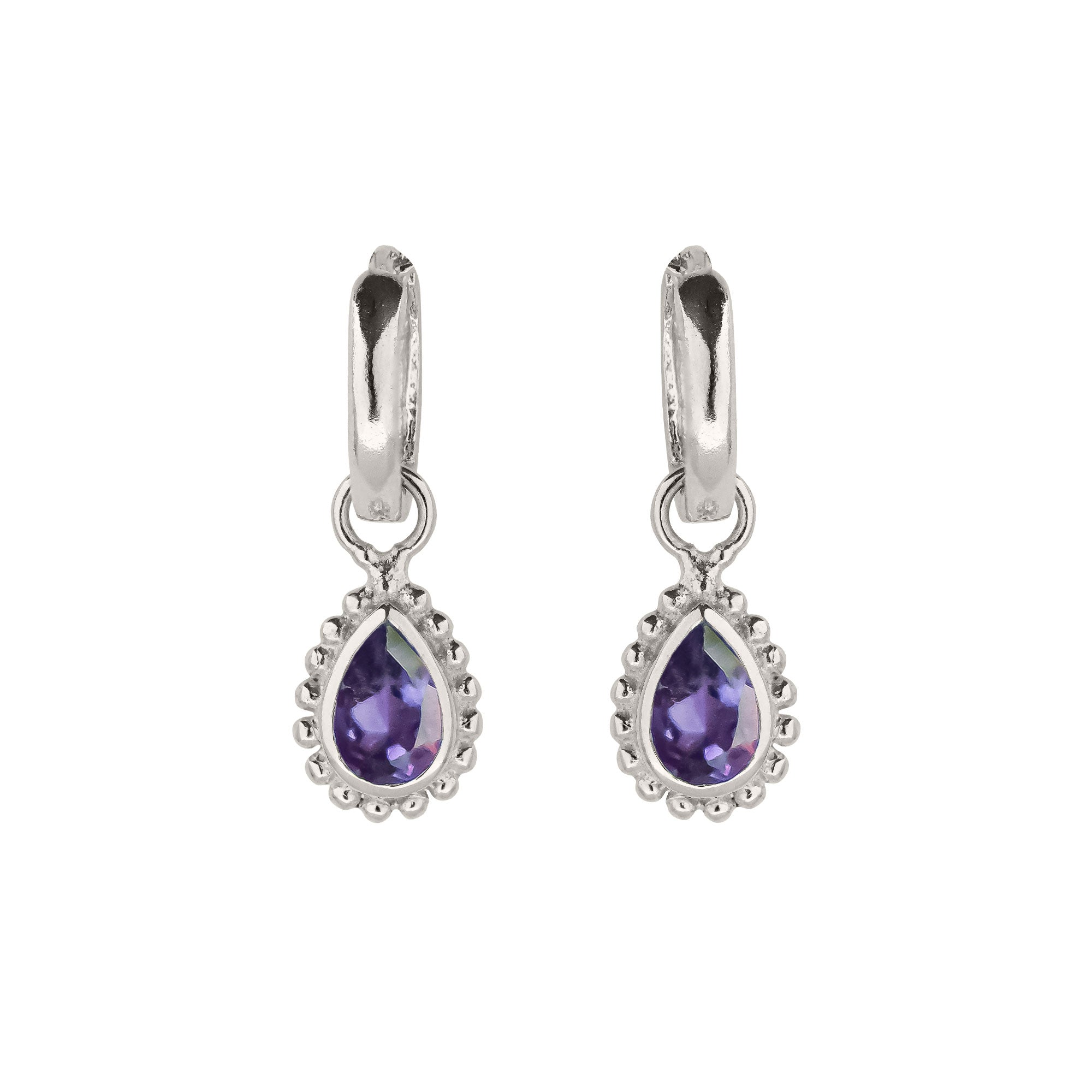 Amethyst February Birthstone Earrings