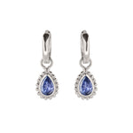 December Birthstone Tanzanite Silver Earrings