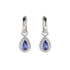December Birthstone Tanzanite Silver Earrings