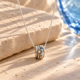 Ethereal Galaxy Silver Spinning Pendant