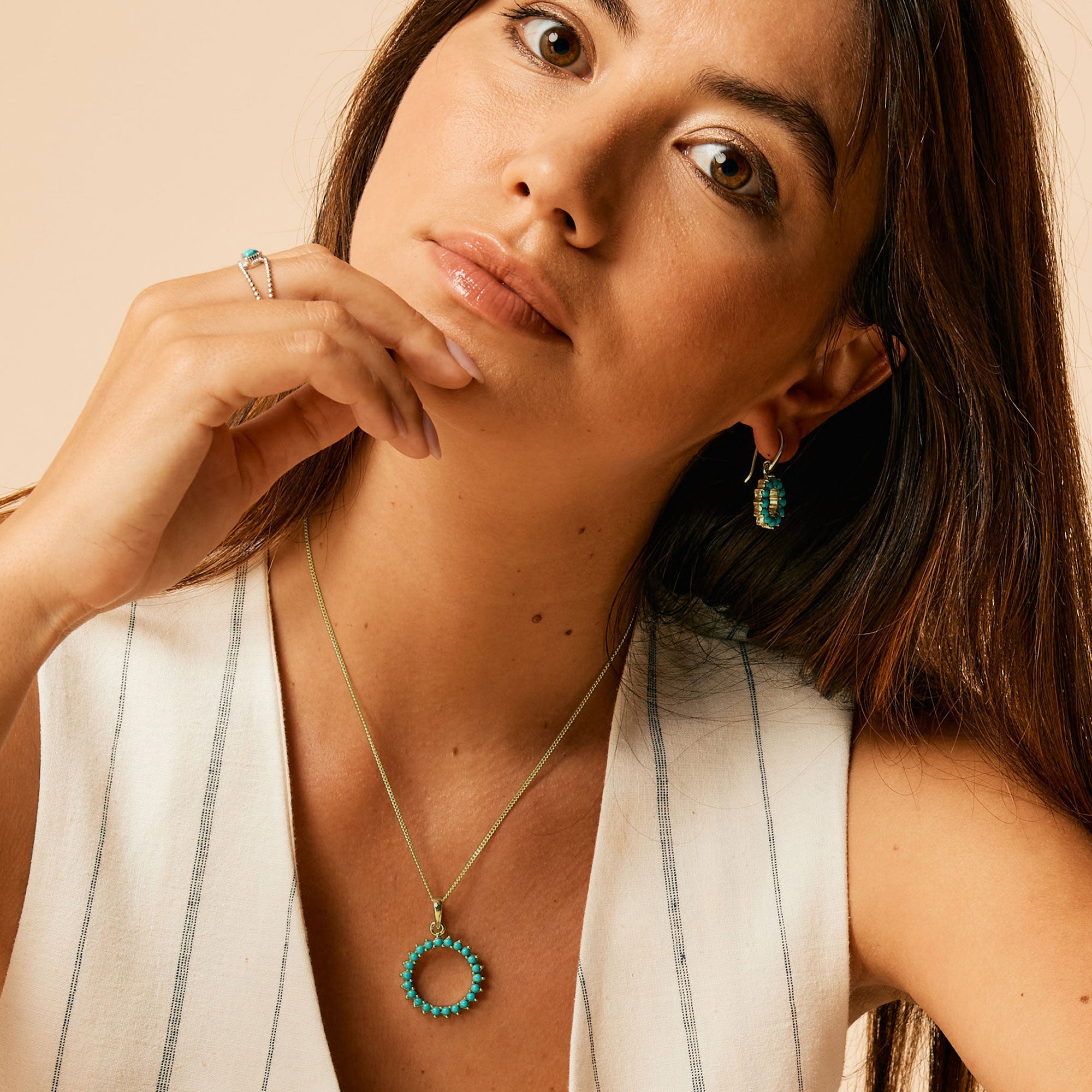 Halo Radiance Necklace - Gold Large