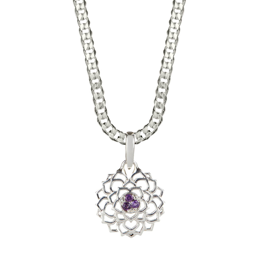 Crown Chakra Men's Necklace Cuban Chain