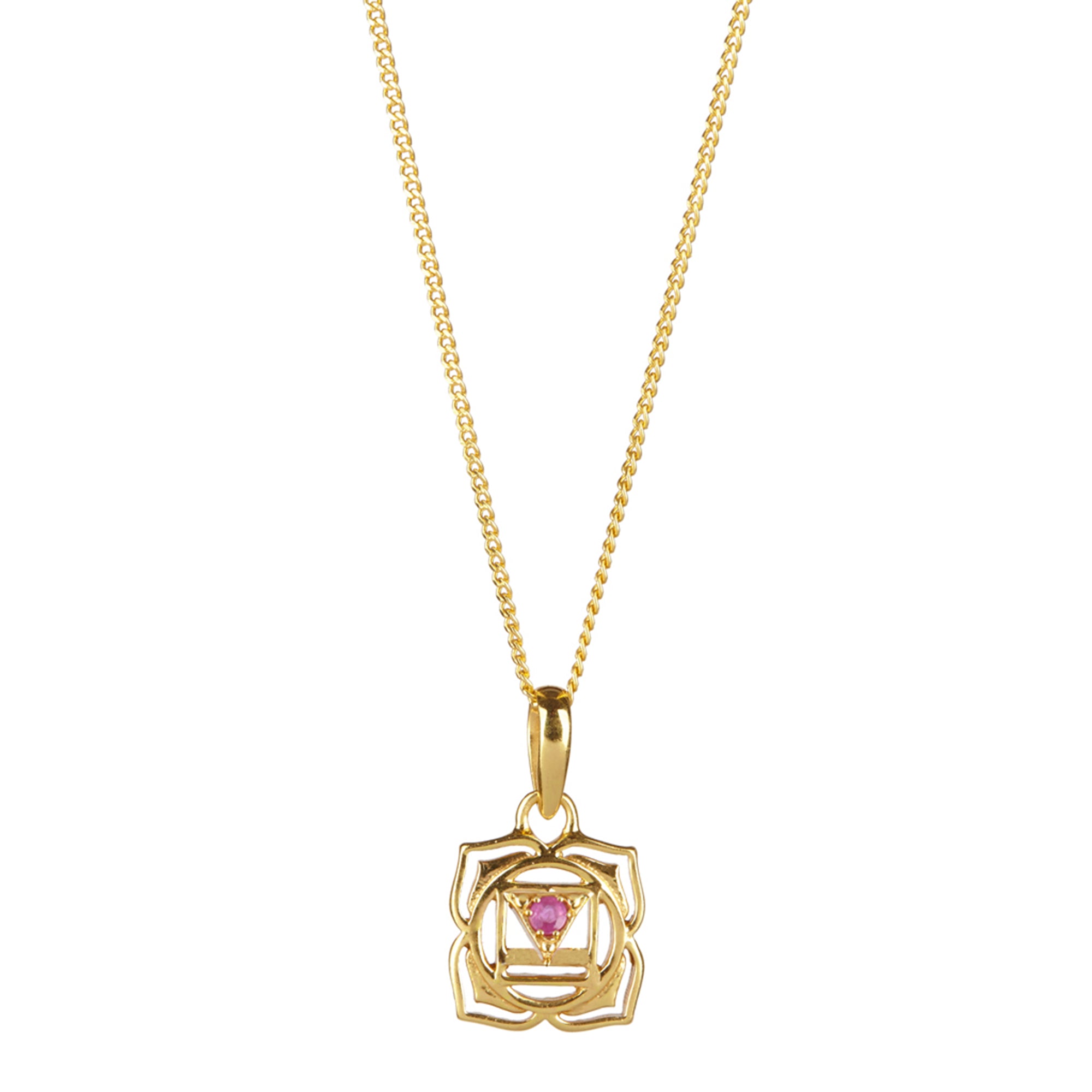 Root Chakra Necklace - Gold