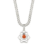 Men's Sacral Chakra Necklace Cuban Chain