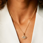 Third Eye Chakra Necklace - Gold